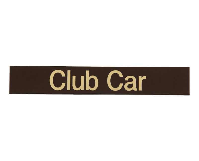 Plaque signalétique — Club Car